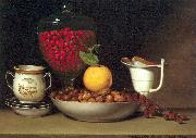 Peale, Raphaelle Still Life: Strawberries Nuts oil